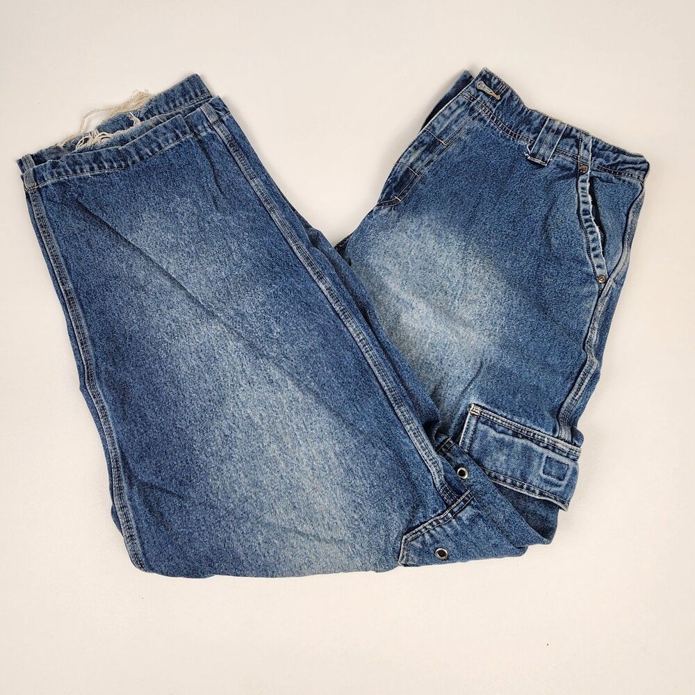 Vintage Y2K Aerostar Cargo Carpenter Jeans Mens 36x34 Baggy Workwear